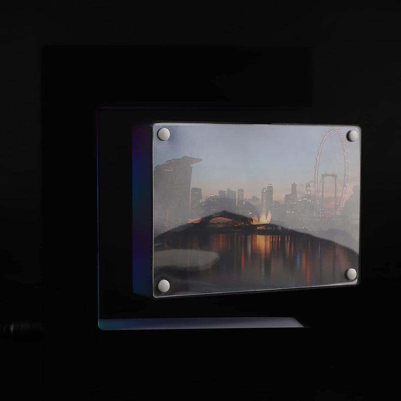 LED Magnetic Levitation Photo Frame Beautiful Magnetic Suspension Wedding Decoration (US Plug) - Image 2