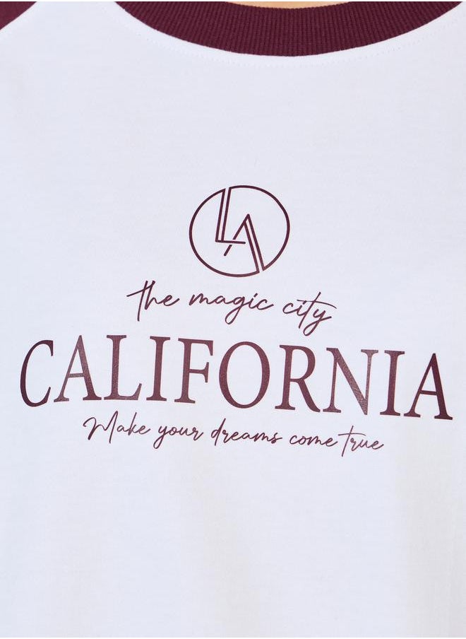 Styli - Oversized Longline Slogan Print Sweatshirt - Image 1