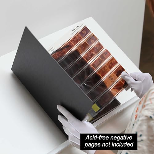 YCCLDIPL Acid Free Film Protector Storage Box Set 3 Ring Film Negative Binder for Standard 135 35mm 120 4x5 8x10 Negative Pages Film BagBlack - Image 3