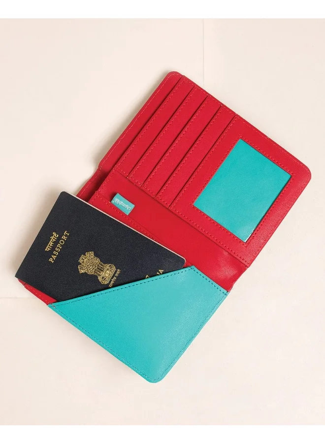 Chumbak Travel Diaries Blue Passport Holder