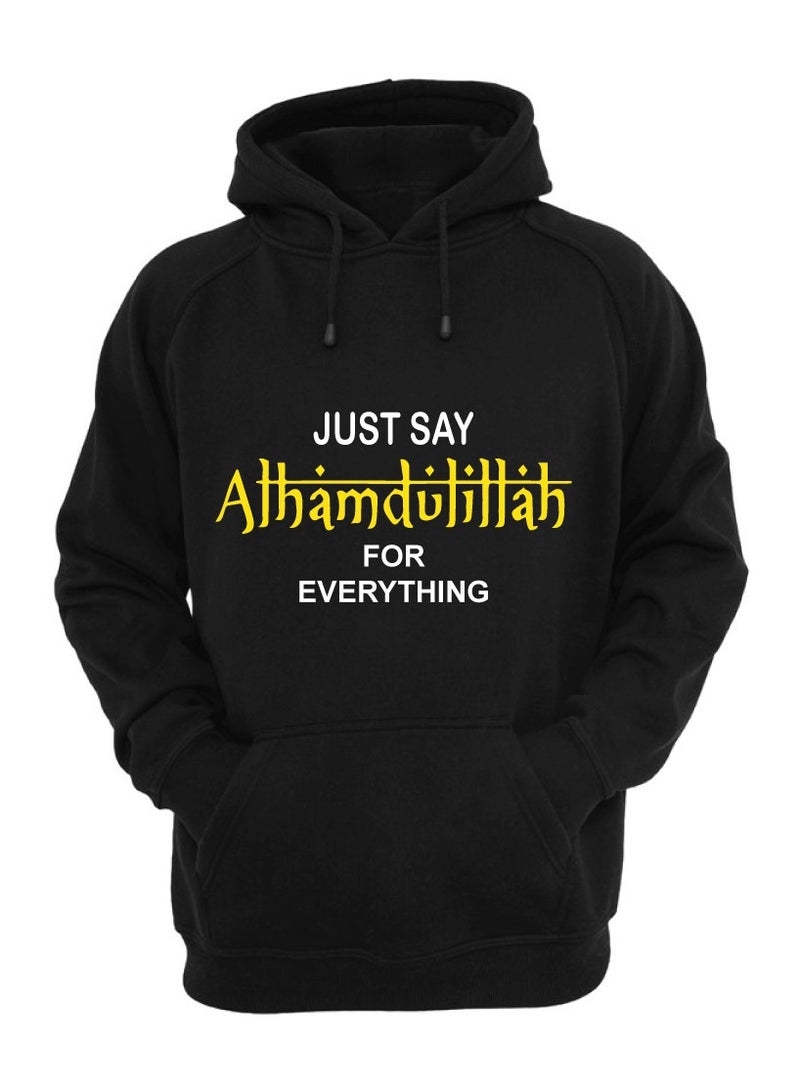 PRINTSHOP4ME Ramadan Mubarak Hoodie for Both Men and Women - Soft Cotton Pullover - Long Sleeve with Drawstring and Kangaroo Pockets - Perfect for Travel - Image 1