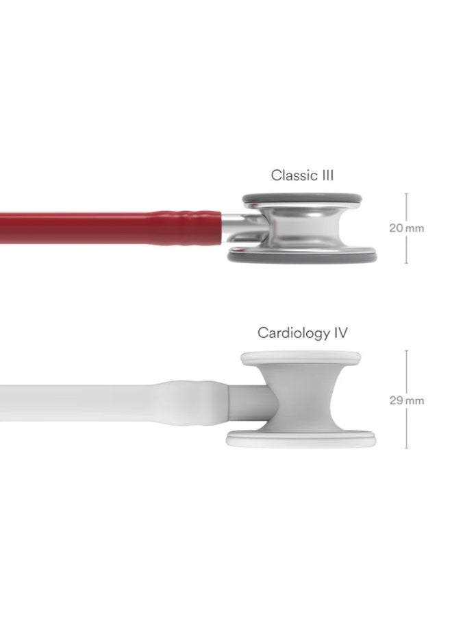 ليتمان سماعة طبيب ليتمان كلاسيك III (Littmann Classic III) - لون أحمر بورجوندي - موديل 5627. - Image 4