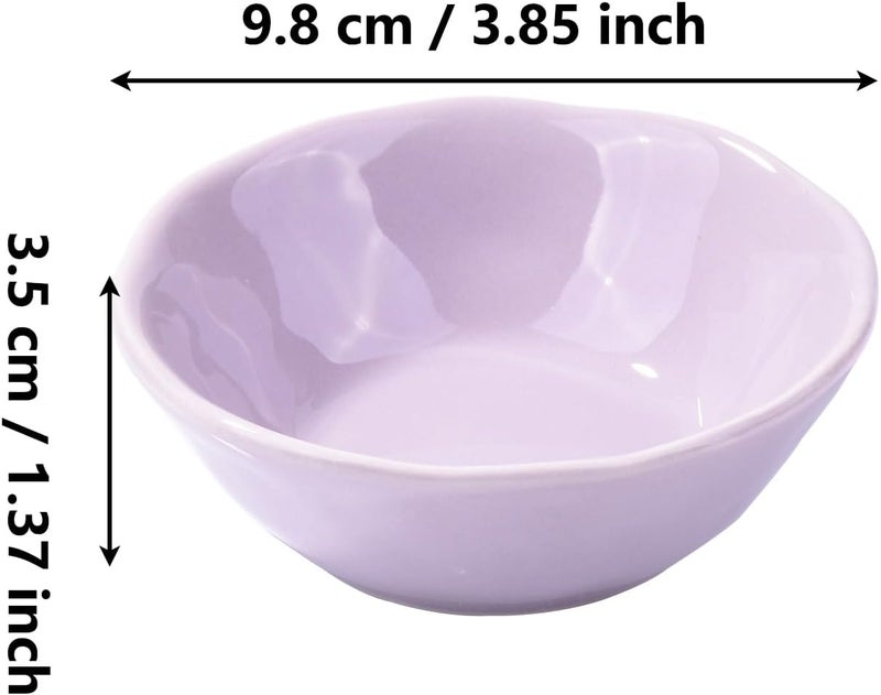 BOSILI Ceramic Soy Sauce Dish Set of 5 Dipping Bowls Cups for Sushi - Image 2