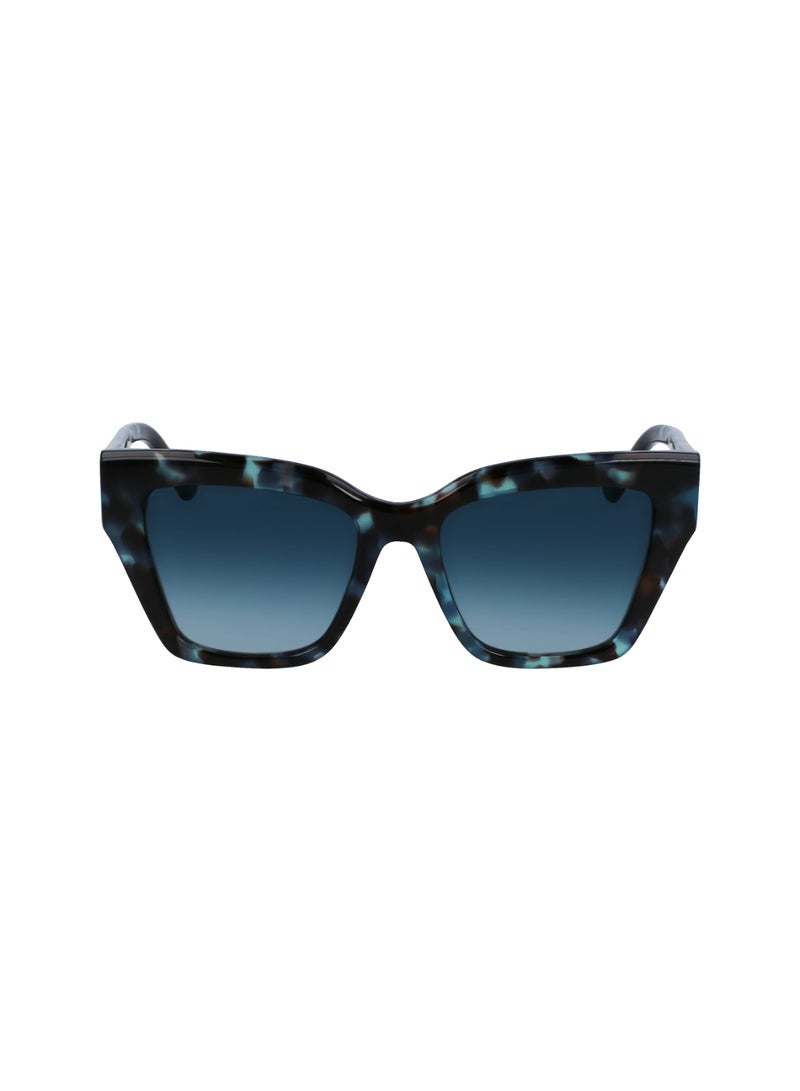 Liu Jo إطار كامل من الأسيتات نظارات شمسية ليو جو LJ777S 5318 (428) بتروال تورتويس - Image 2