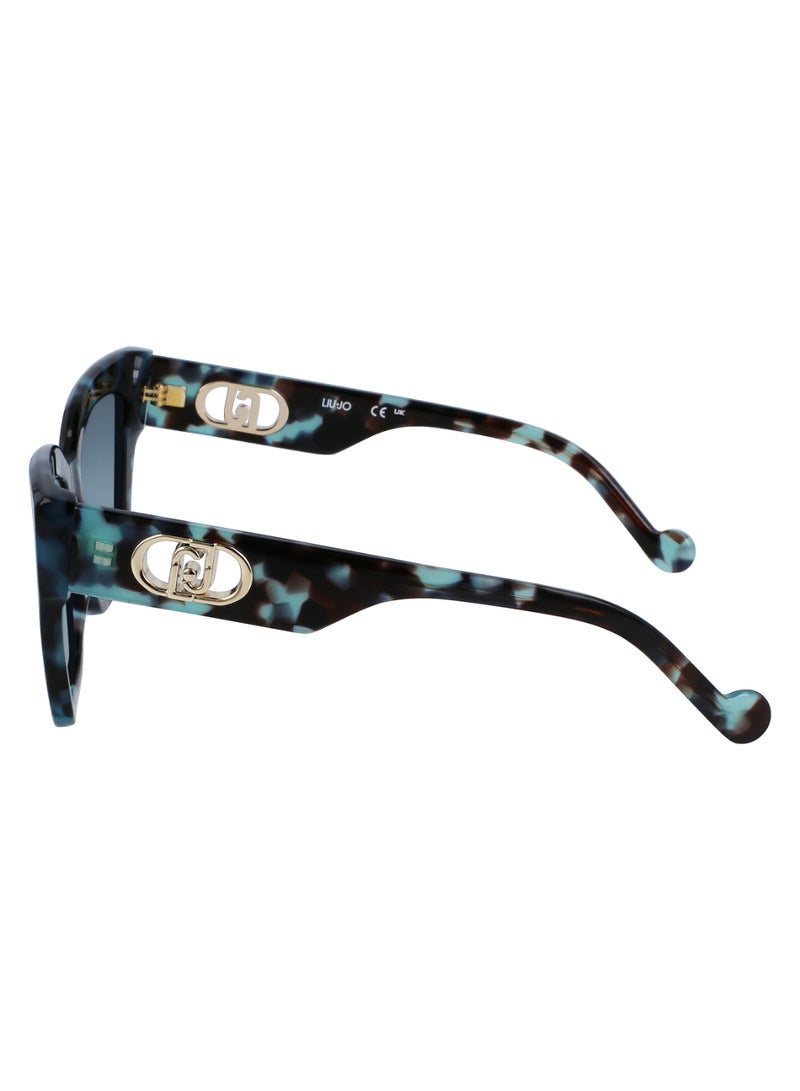 Liu Jo إطار كامل من الأسيتات نظارات شمسية ليو جو LJ777S 5318 (428) بتروال تورتويس - Image 4