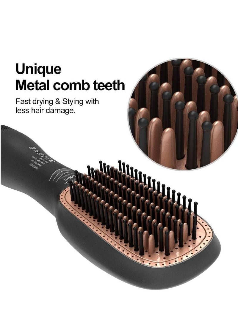 TIGER 3 in 1 Professional Hair Dryer Brush with Negative Ion Technology | Blow Dryer, Straightening Brush & Hot Air Styling Comb | Fast Drying, Frizz-Free, Volumizing Tool for All Hair Types - Image 3