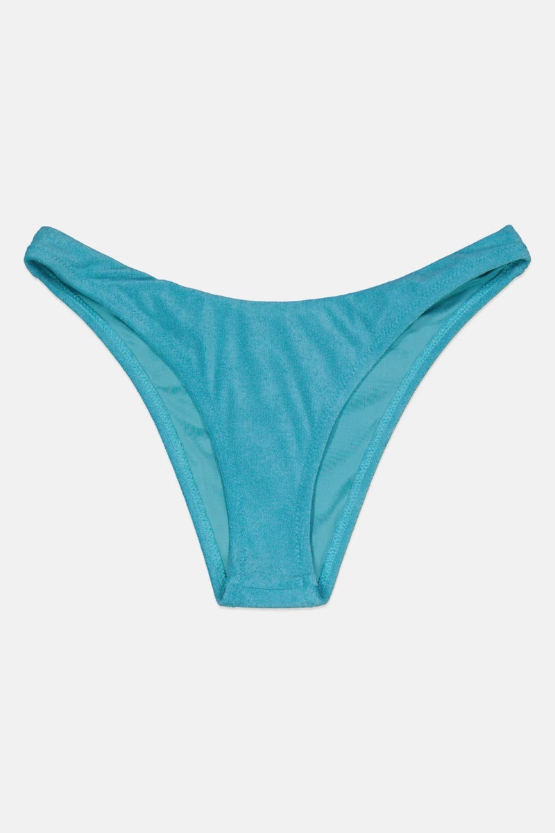 Rhythm Women Terry High Leg Bikini Bottom, Maui Blue - Image 3