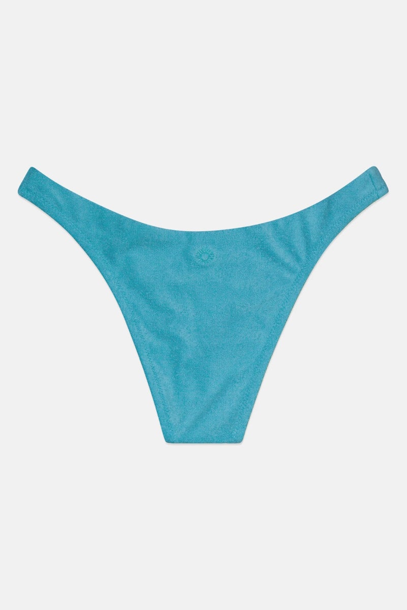 Rhythm Women Terry High Leg Bikini Bottom, Maui Blue - Image 2