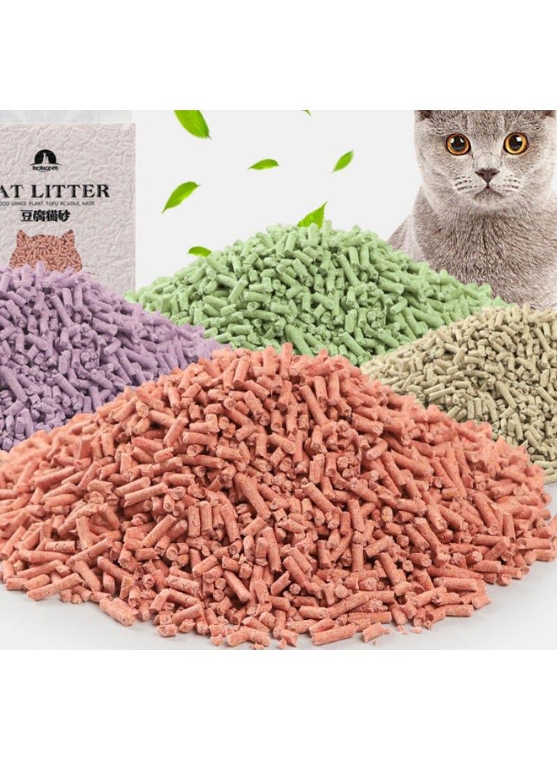 Low Dust Flushable Tofu Cat Litter, Quick Clumping, Deodorizing And Dust-Free Natural Plant Cat Litter (MS001-GRE-ZH1) - Image 3