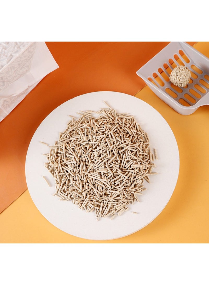 Low Dust Flushable Tofu Cat Litter, Quick Clumping, Deodorizing And Dust-Free Natural Plant Cat Litter (MS001-GRE-ZH1) - Image 4