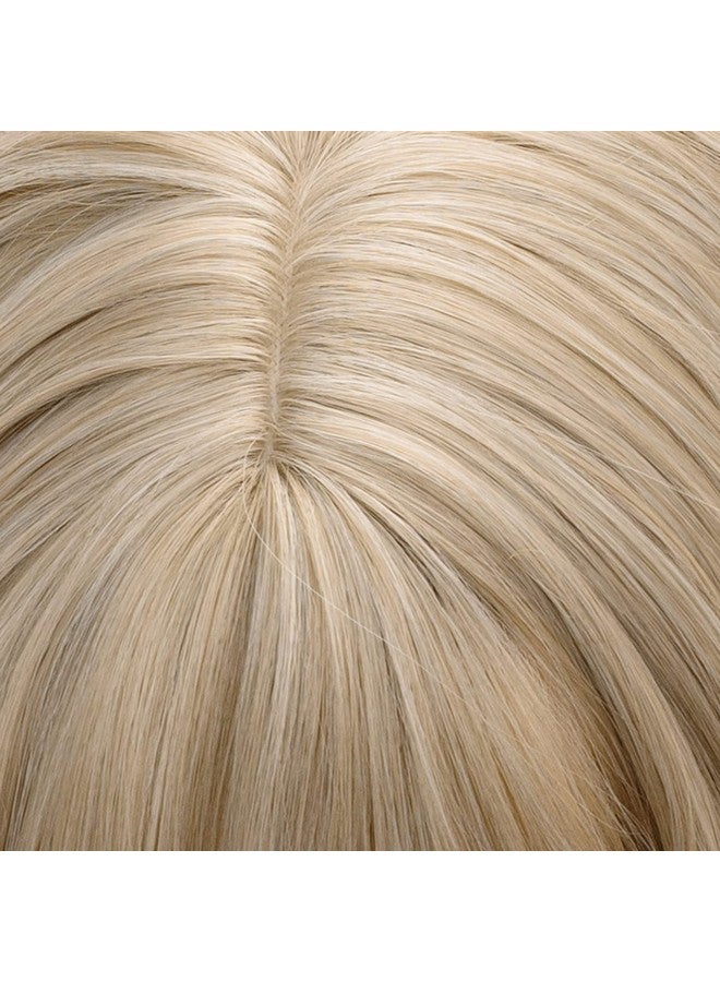 TSNOMORE Mix Blonde Wig with Bangs Shoulder-length Wig for Women Halloween Costume Praty Cosplay Wig (Color-5) - Image 5