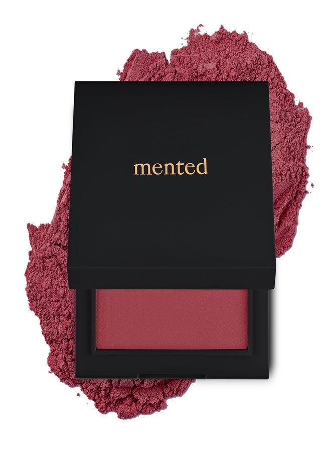 Mented Cosmetics Made in Italy, Cruelty Free Makeup, Vegan, Paraben Free, Shimmer Cheek Blush Palette for Face, Powder Face Blush for Women with Vitamin E, 0.2oz/7g, Berried Away - Image 1