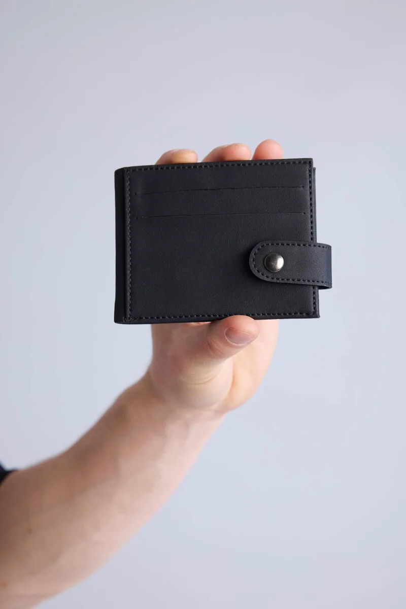 Man Faux Leather Wallets