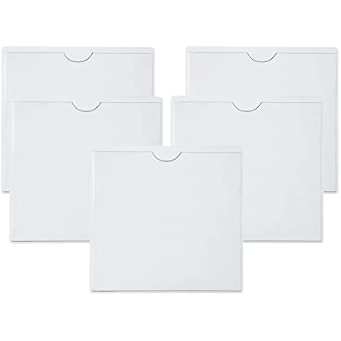 rayihni 5PCS Car Permit Holder,Windscreen Card Holder Parking Permit Holders,Self Adhesive Car Permit Holders,Windscreen Card Holder Clear Ticket and Note Holders for Car,Van,Caravan Windscreen(105X105mm) - Image 1