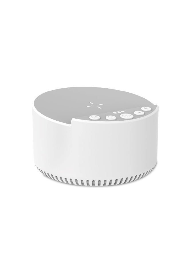 HOMESTAR Bluetooth Speaker with Sleep Therapy Sounds, Portable Wireless Speaker with 6 Sleep Tracks, 3 Timer Modes & 15W Wireless Charger, Tech Gadgets for Teens, Gift for Teenage Boys, White - Image 1