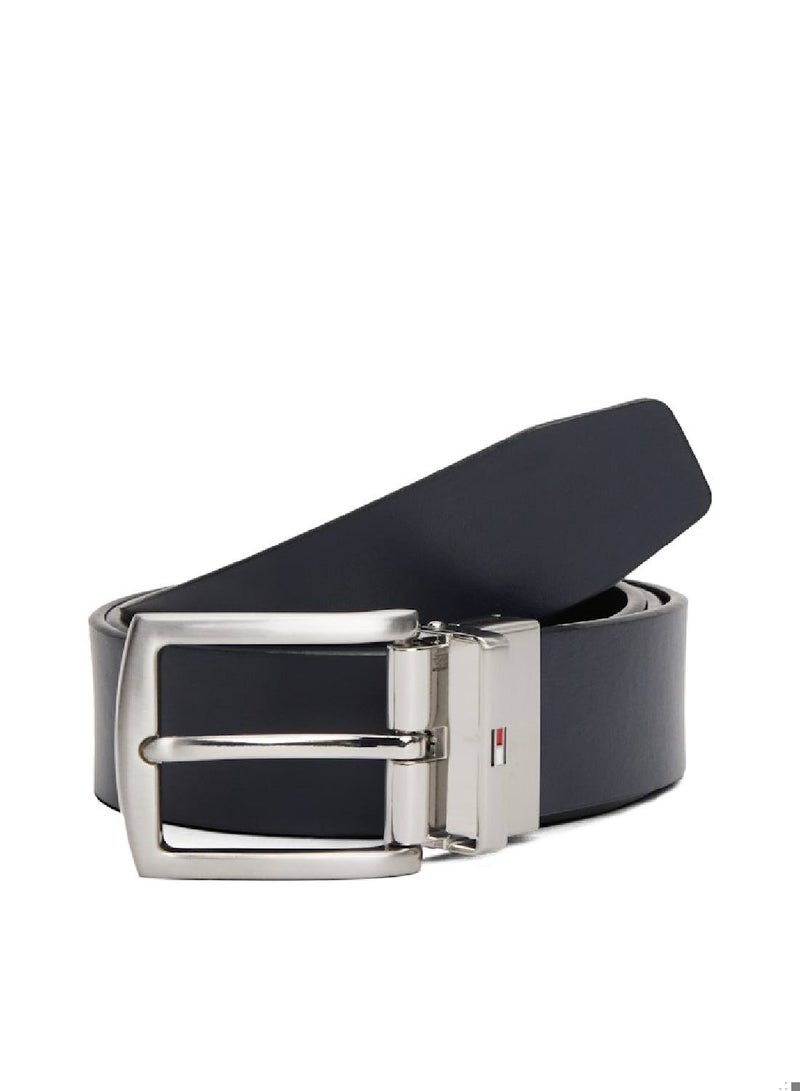 TOMMY HILFIGER Denton Reversible Square Buckle Leather Belt - Image 1
