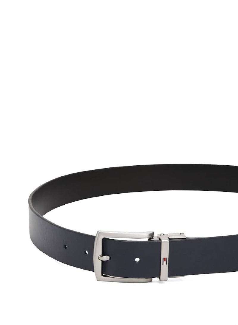 TOMMY HILFIGER Denton Reversible Square Buckle Leather Belt - Image 3