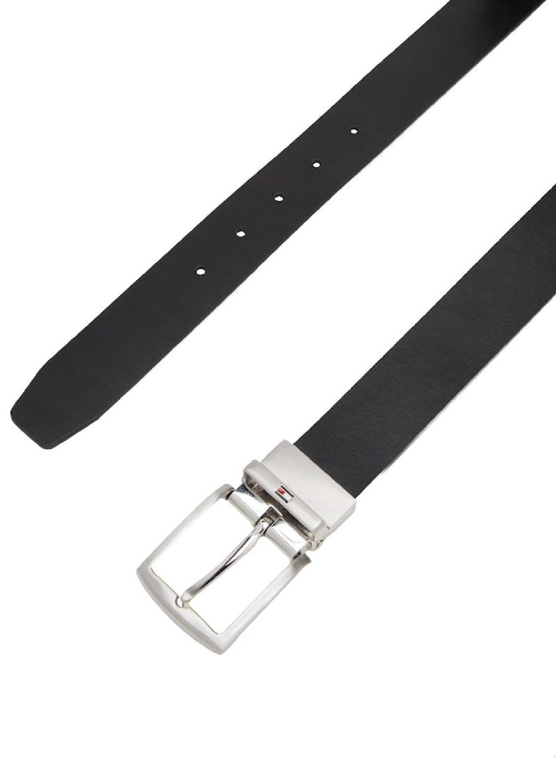 TOMMY HILFIGER Denton Reversible Square Buckle Leather Belt - Image 2