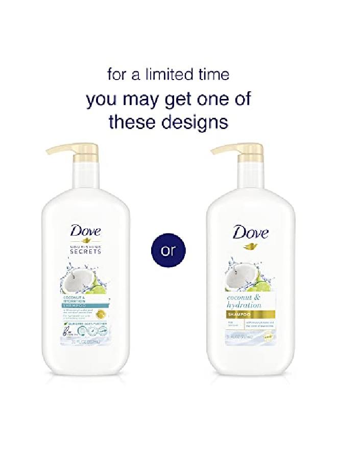 Dove Nourishing Secrets Shampoo With Pump Coconut & Hydration 31 Oz Pack Of 4 - Image 4