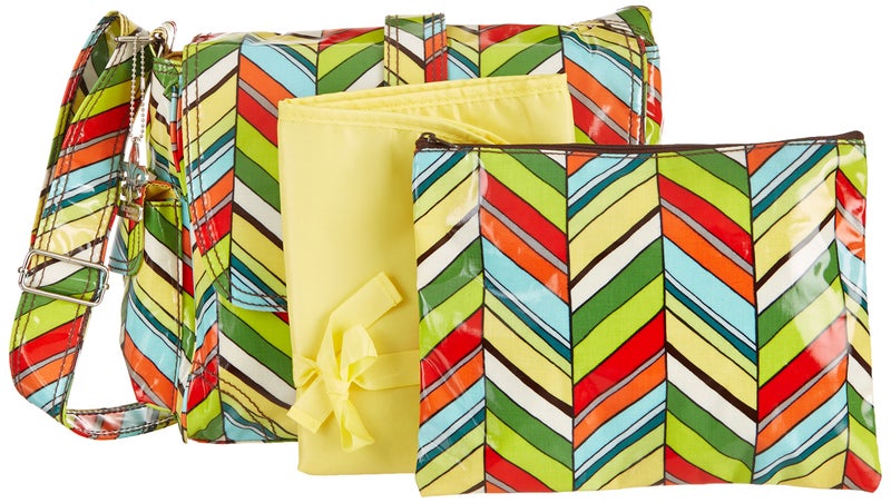Kalencom Midi Coated Diaper Buckle Bag, Rainforest - Image 5