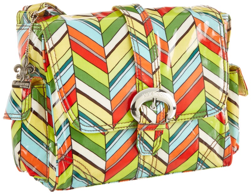 Kalencom Midi Coated Diaper Buckle Bag, Rainforest - Image 2