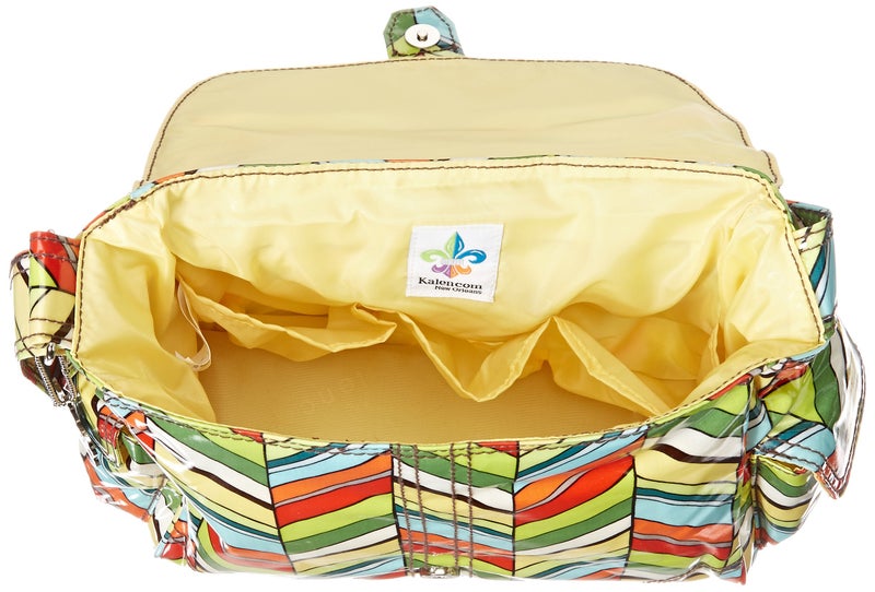 Kalencom Midi Coated Diaper Buckle Bag, Rainforest - Image 4