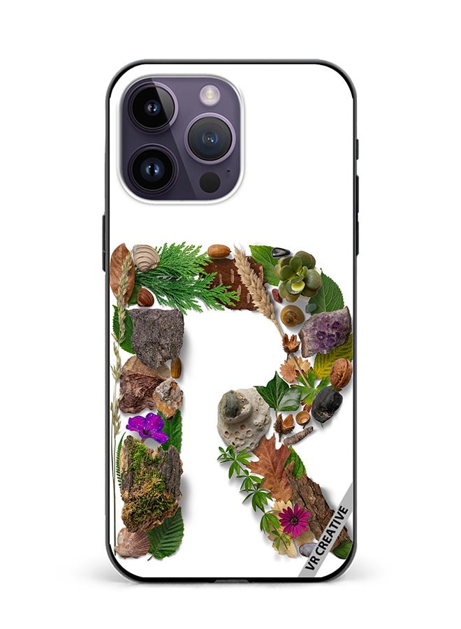 VR CREATIVE Protective Case Cover For Apple iPhone 16 Pro Max Alphabet R Design Multicolour