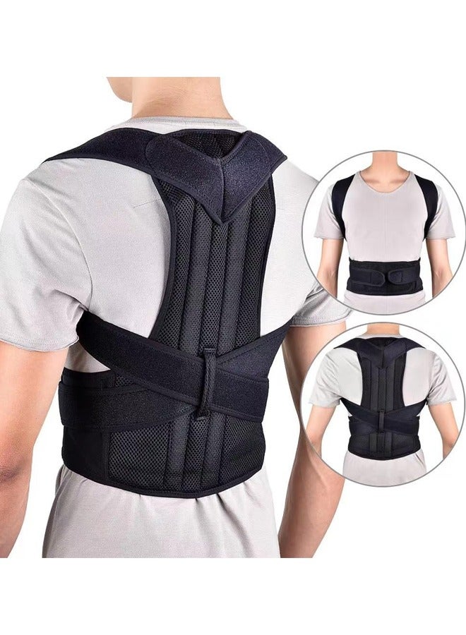 2PCS Back Brace Posture Corrector for Women Men,Adjustable Lumbar Support Belt for Pain Relief, Spine Alignment and Improved Posture,XL - Image 4