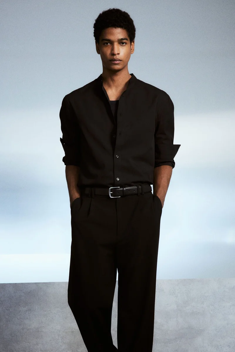 H&M Regular Fit Grandad shirt