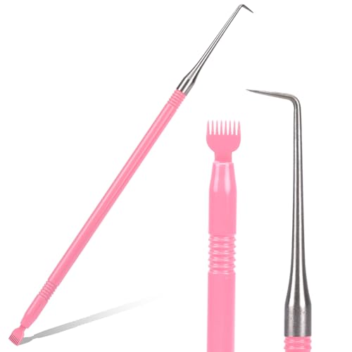 Sliverdew Professional lash Separator Tool Stainless Steel Lash Lift Perm Tools and Tint Kit Eyelash Lift and Tint Tool with Comb Lash Perming Brush Lash Lift Comb Perming and Tinting Supplies Pink - Image 1