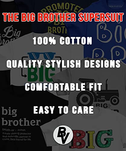 BROOKLYN VERTICAL Big Brother T-Shirt for Big Bro Announcement, Promoted to Big Brother, Everyday Wear| Toddler to Big Boy Sizes  (18/20, Combo F) - Image 3
