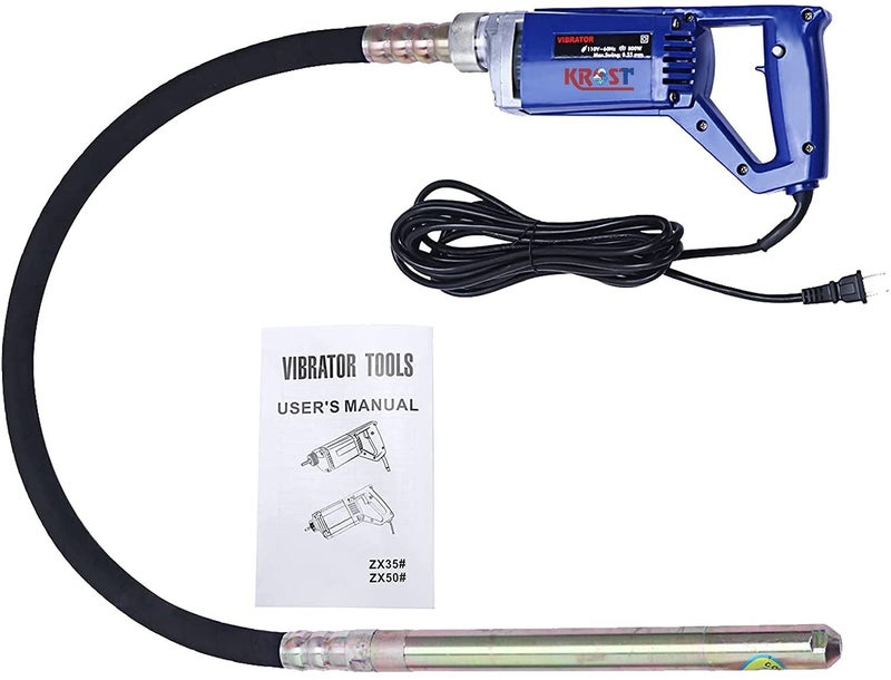 KROST KROST VD5726 KROST 700 Watt Heavy Duty Concrete Vibrator with 3 Meter Extra Long Shaft Needle Orange  - Image 1