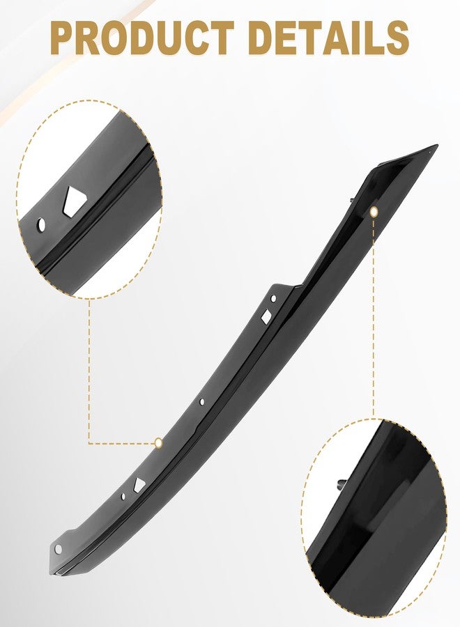 PartsFlow Grille Trim Compatible With 2016 2017 2018 Honda Civic Set of 2 Left Driver & Right Passenger Black Grille Trim - Image 5