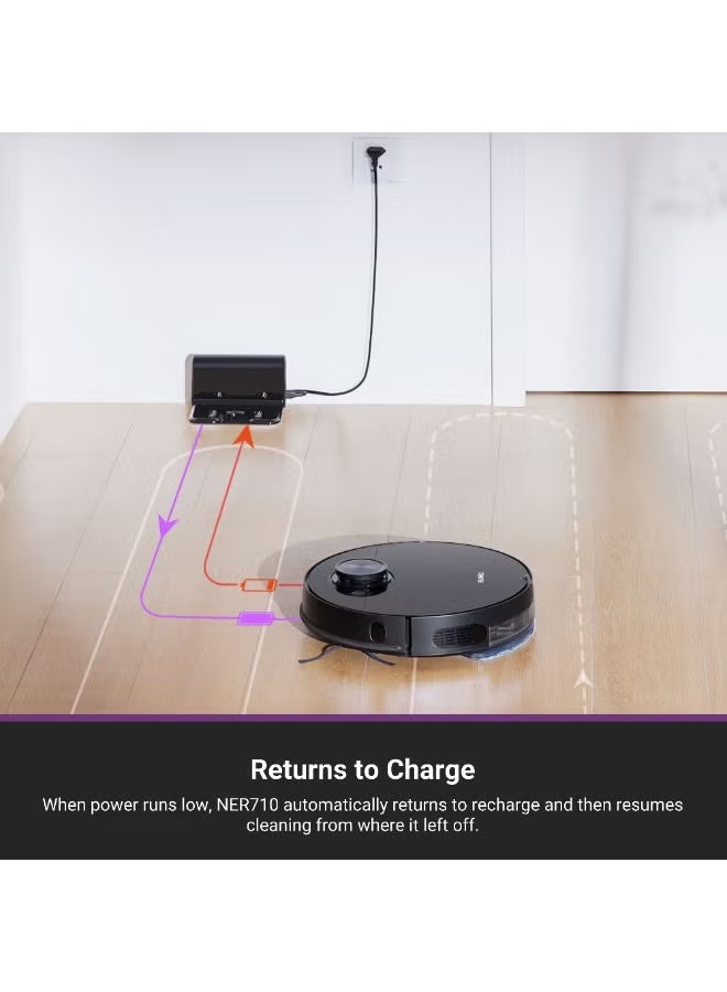 EUREKA 8000Pa Robot Vacuum Cleaner & Mop, 5th-Gen LDS Navigation, Multi-Floor Mapping, 180 Min Runtime, 3-in-1 Robotic Vacuum for Pet Hair, Carpet & Hard Floors, App Control (NER710) - Image 5