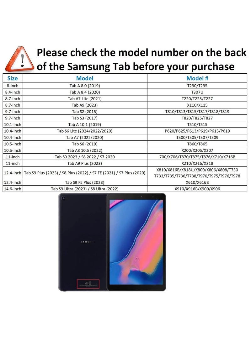 DUSALA 360 Degree Rotating Stand Auto Sleep Wake Folio Leather Smart Cover for Samsung Galaxy Tab S8 11-Inch (SM-T870) - Image 2