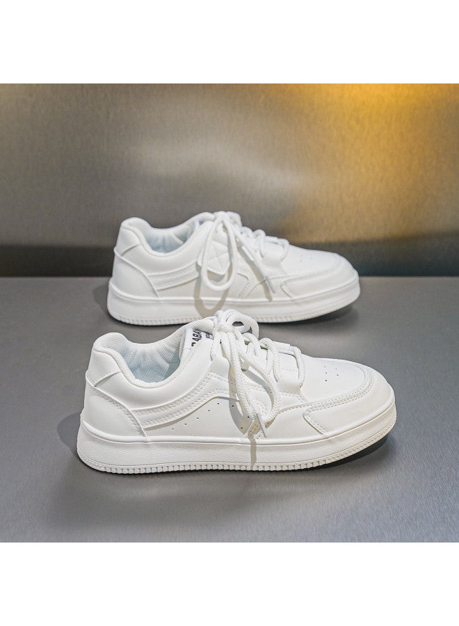 Children's Breathable White Shoes】kids' Casual Soft-sole Sports Sneakers, Unisex School Campus White Shoes For Boys And Girls - Image 4