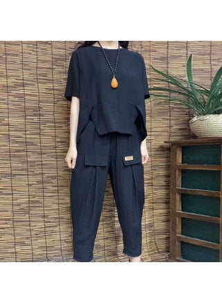 Autumn Cotton Linen Plus Size Casual Womens Set Black [suit]] - pzsku/ZB5C4FA14C1DBEFB48F05Z/45/1746222830/106b3d32-5d20-485d-a38e-f6ae12e4e8ed