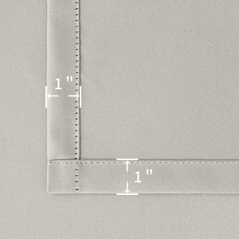 BGment Wide Blackout Curtains 63 inch - Rod Pocket and Back Tab Thermal Insulated Room Darkening Curtains for Living Room  70 x 63 Inch  Natural Camel  2 Window Panels - Image 5