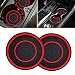 STEZHOU Car Cup Coasters 2 Pack 275 Inch Diameter Universal Auto Anti Slip Cup Holder Insert Coaster Suitable for Most Car Interior AccessoriesRed - Image 2