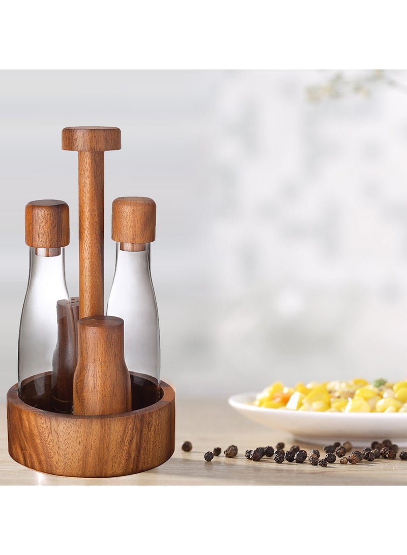BILLI Wooden Cruet 5-Pieces Set - Image 2