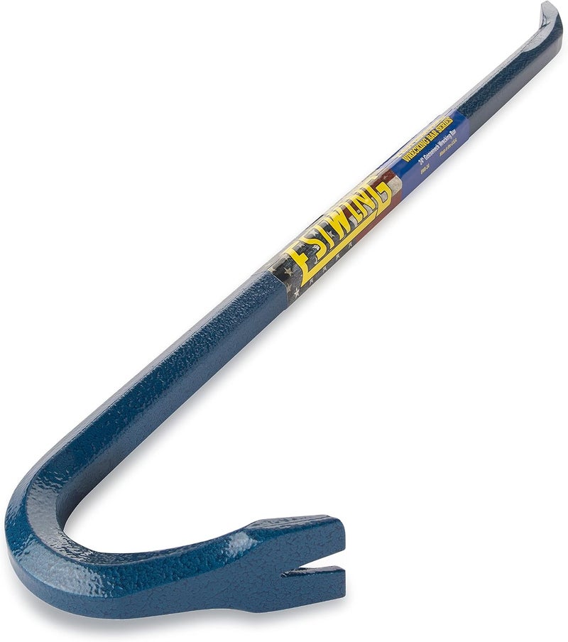 ESTWING Gooseneck Wrecking Bar - 3/4" x 24" Pry Bar with Angled Chisel End & Forged Steel Construction - EWB-24 - Image 2