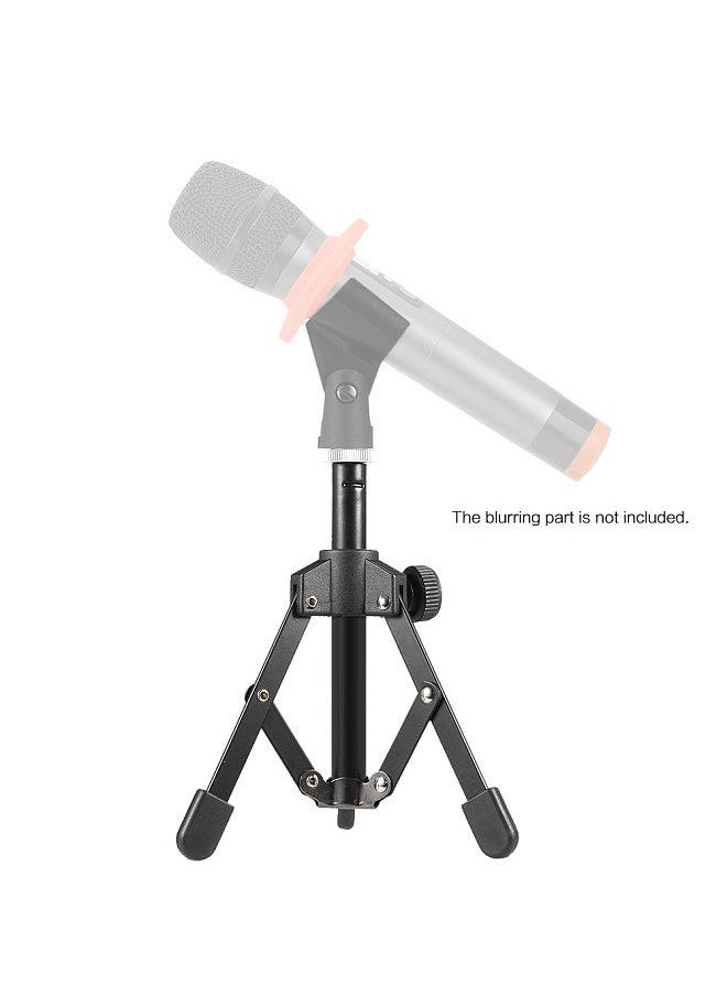 Generic - MS-12 Mini Foldable Desktop Tabletop Tripod Microphone Mic Stand Holder - Image 1