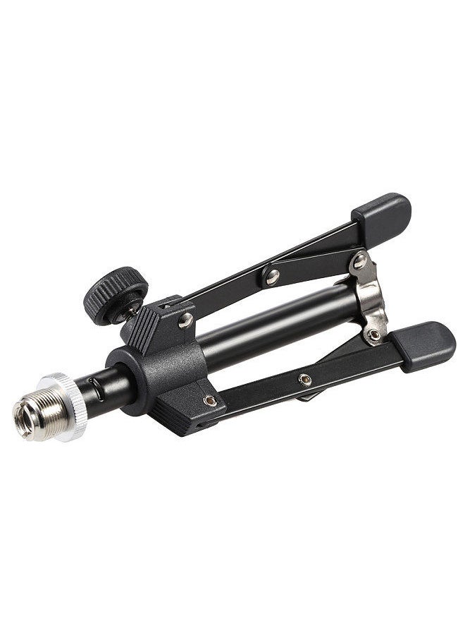 Generic - MS-12 Mini Foldable Desktop Tabletop Tripod Microphone Mic Stand Holder - Image 1