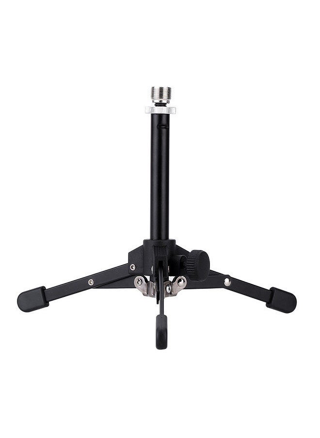 Generic - MS-12 Mini Foldable Desktop Tabletop Tripod Microphone Mic Stand Holder - Image 1