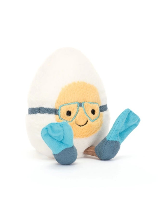 Jellycat Amuseables Boiled Egg Scuba Outfit Jellycat Food Jelly Cats Stuffed Toys Jellycats Plushies Birthday Gifts for Women - Image 1