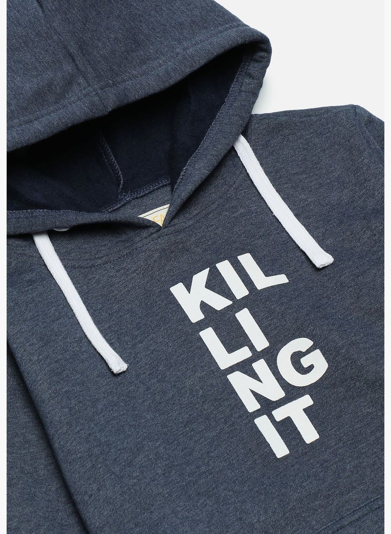 Instafab Front Pocket Printed Hoodie  - Image 1