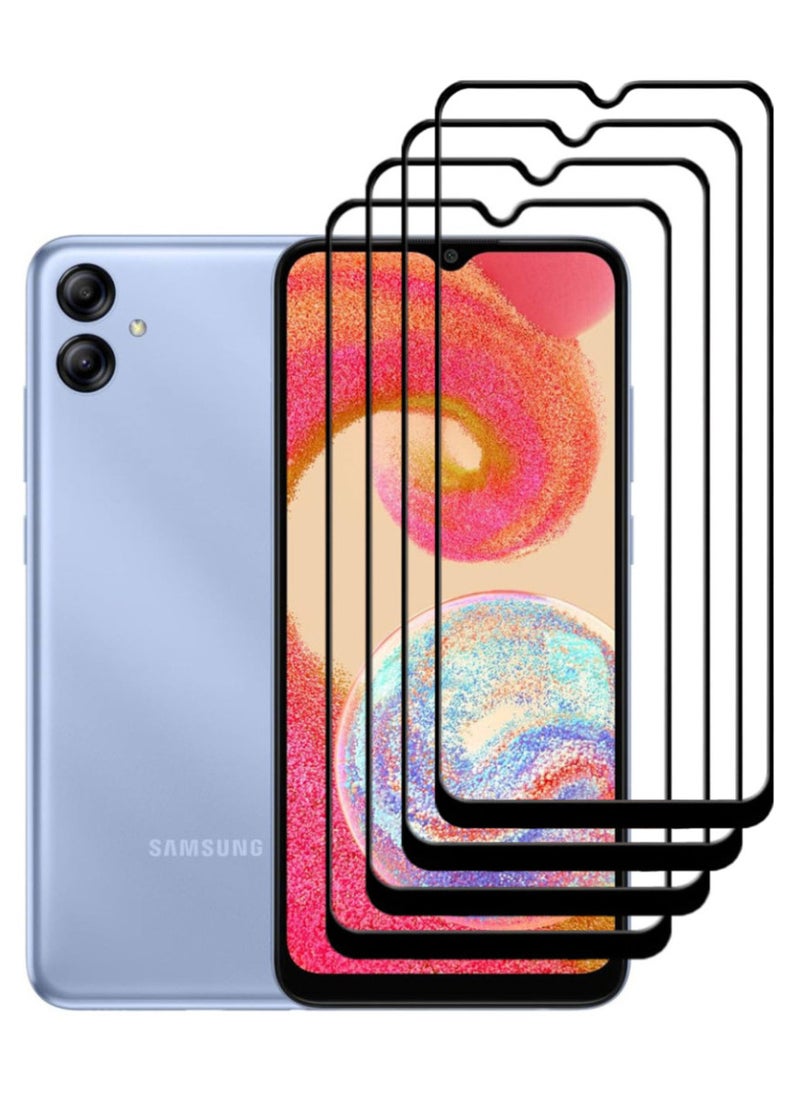 ACLIX 4 Pieces Antistatic ESD Dustproof Premium Quality High Definition Tempered Glass Screen Protector Designed For Samsung Galaxy A04e - Image 1