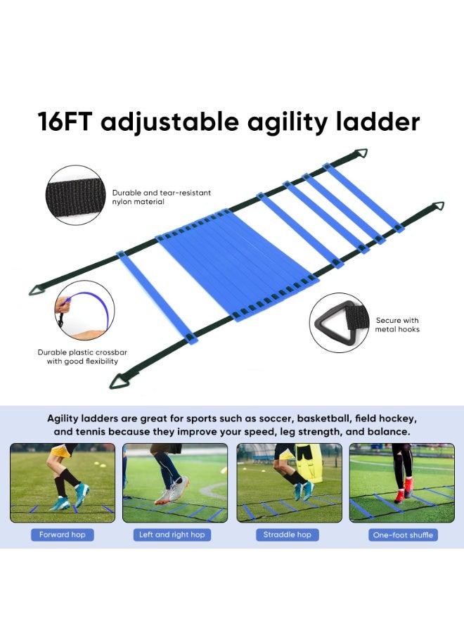XiuWoo Kids Soccer Goals for Backyard Set, 6x4 ft Portable Pop Up Soccer Goal Training Equipment with Soccer Ball, Ladder and Cones, Soccer Nets for Kids Youth Toddler Outdoor Sports Games - Image 3