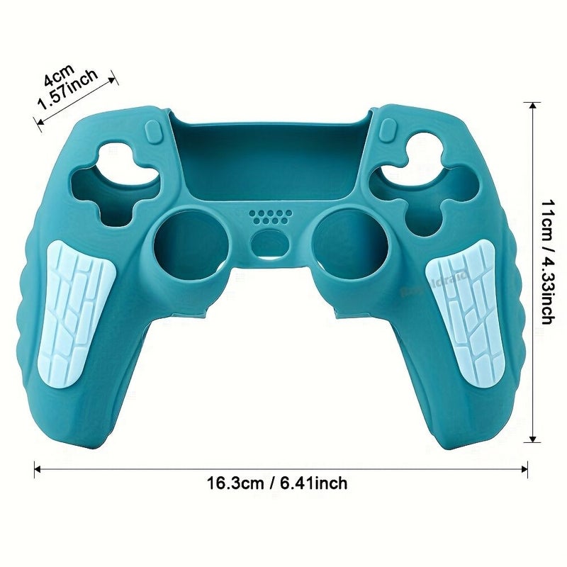Gray Silicone Rubber Protective Case For Playstation Controller With Stickers And Joystick Keycaps 30th Anniversary Edition - Image 2