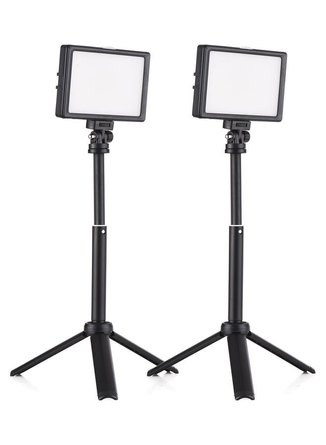 Set Of 2 15W LED  Set Desktop Photography Fill Light Black - Image 1